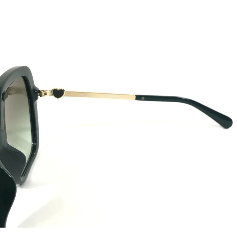 CHANEL Sunglasses 5521-A c.1459/S3 Oversized Polished Green Gold Hearts Hexagon